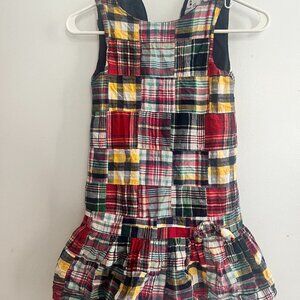 Classic Prep Madras Dress, Size 8
